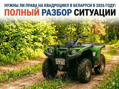 Нужны ли права на квадроцикл в Беларуси в 2026 году: полный разбор ситуации