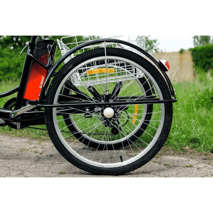 Электровелосипед AVM E-ALFA TRIKE 24 Черный