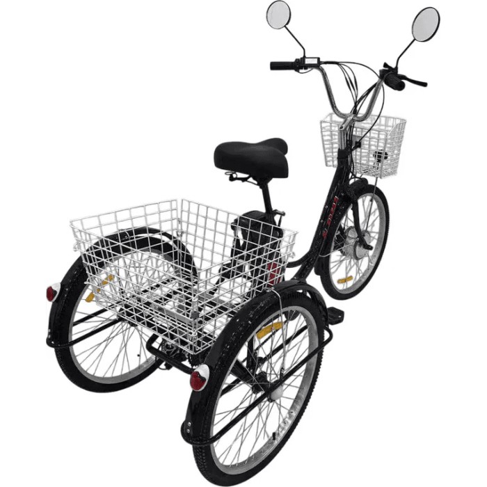 Электровелосипед AVM E-ALFA TRIKE 24 Черный