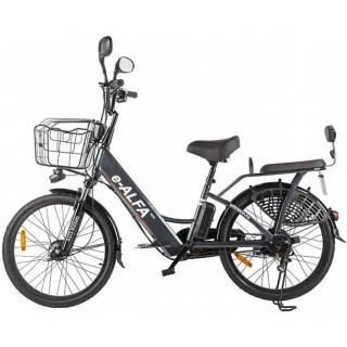 Электровелосипед e-ALFA NEW тёмно-серый