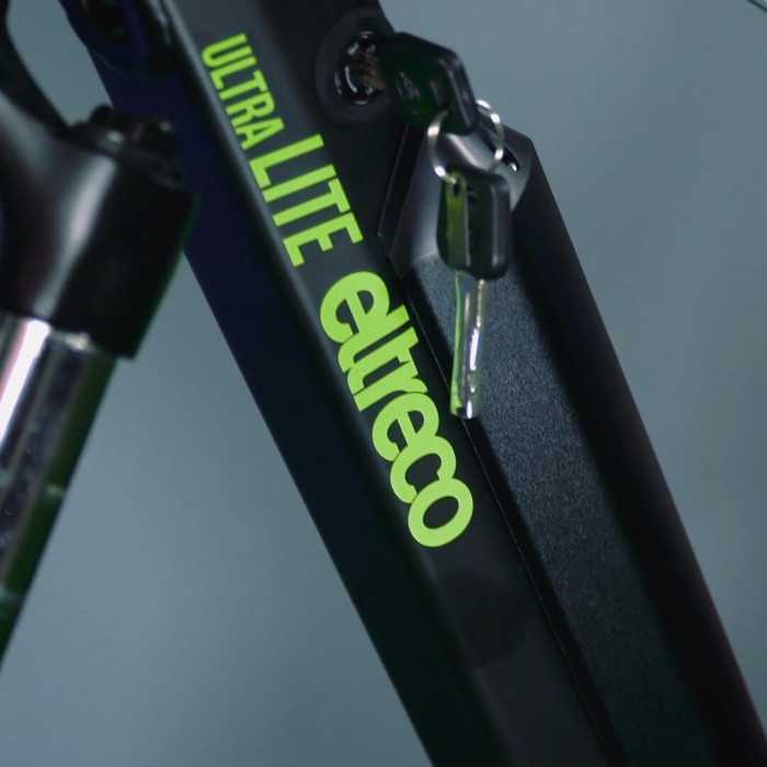 Велогибрид Eltreco Ultra LITE Чёрно-зелёный
