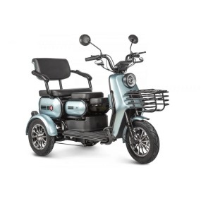 Электрический трицикл Rutrike Патрон Голубой