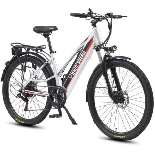 Электровелосипед WHITE SIBERIA CAMRY LIGHT 500W (Серебристый)