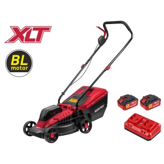 Газонокосилка аккумуляторная WORTEX CLM 3336 ALL1 XLT SET БЕСЩЁТ.ДВИГ., 18В+18В, шир.330 мм