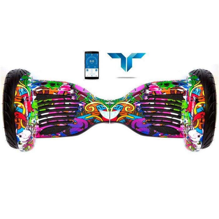 Гироскутер SUV 10.5 Граффити Фиолетовый спортивный