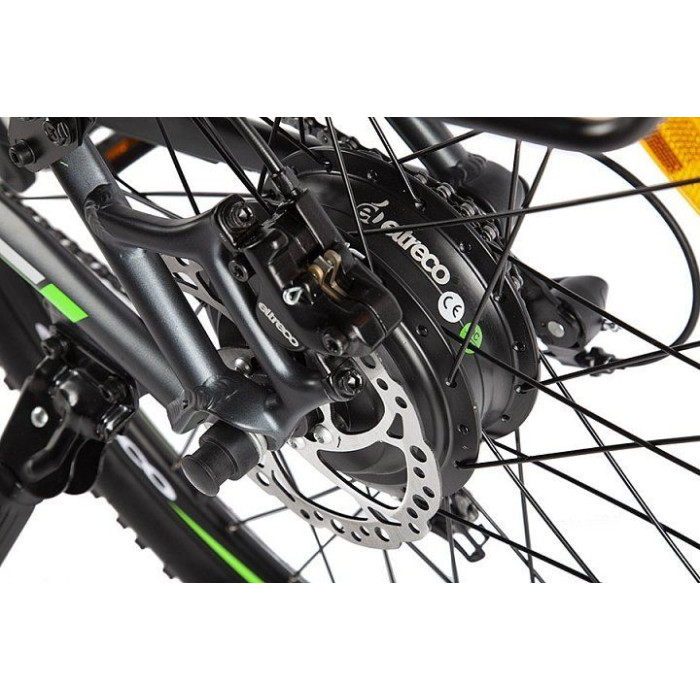 Электровелосипед Eltreco XT 850 NEW серо-зелёный