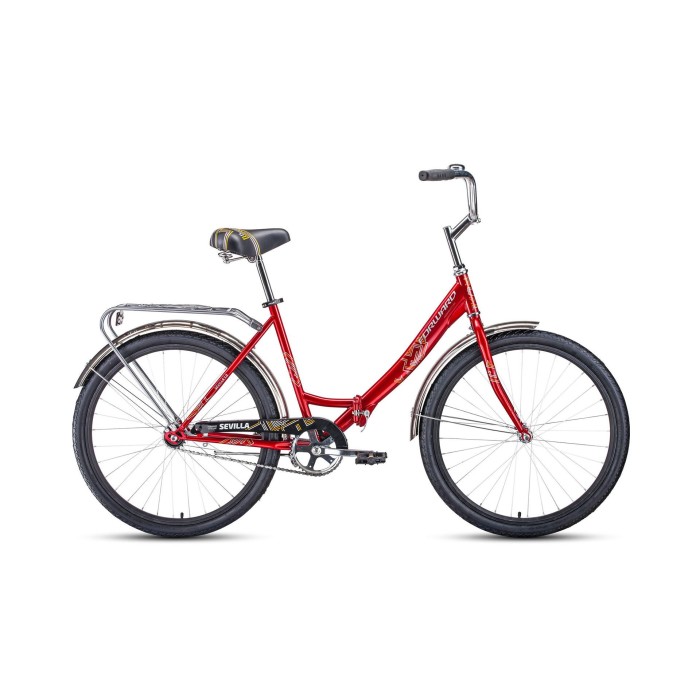 Велосипед FORWARD SEVILLA 26 1.0 красный / белый 18" 18.5" 2021
