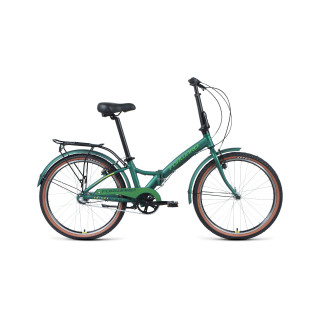 Велосипед FORWARD ENIGMA 24 3.0 зеленый матовый / желтый 14" 2021