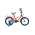 Детский велосипед FORWARD FUNKY 16 красный/голубой 10" 10.5" 2021