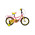 Детский велосипед FORWARD FUNKY 16 фиолетовый/желтый 10" 10.5" 2021