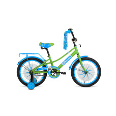 Детский велосипед FORWARD AZURE 18 зеленый/голубой 10" 10.5" 2021