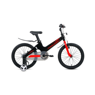 Детский велосипед FORWARD COSMO 18 черный/красный 10" 10.5" 2021
