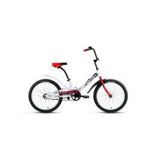 Детский велосипед FORWARD SCORPIONS 20 1.0 белый/красный 10" 10.5" 2021