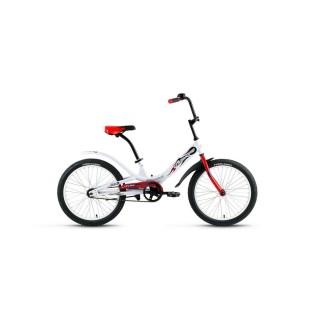 Детский велосипед FORWARD SCORPIONS 20 1.0 белый/красный 10" 10.5" 2021