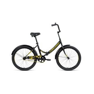 Велосипед FORWARD VALENCIA 24 X черный / золотой 16" 2021