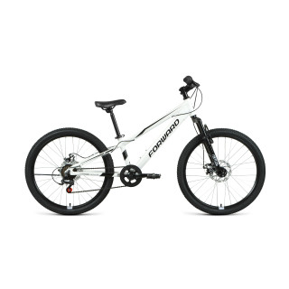 Велосипед FORWARD RISE 24 2.0 disc белый / черный 11" 2021