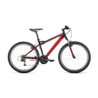 Велосипед FORWARD FLASH 26 1.2 черный / красный 19" 2021