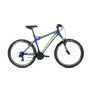 Велосипед FORWARD FLASH 26 1.2 S синий / ярко-зеленый 19" 2021