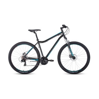 Велосипед FORWARD SPORTING 29 2.0 disc черный / бирюзовый 21" 2021