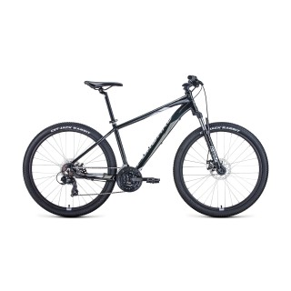 Велосипед FORWARD APACHE 27,5 2.2 disc черный / серый 15" 2021
