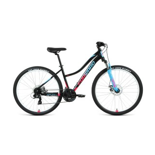 Велосипед FORWARD JADE 27,5 2.2 S DISC черный / розовый 16" 16.5" 2021