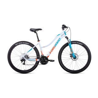 Велосипед FORWARD JADE 27,5 2.2 S DISC белый / бирюзовый 16" 16.5" 2021