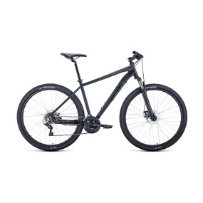 Велосипед FORWARD APACHE 29 2.0 disc черный матовый / черный 17" 2021