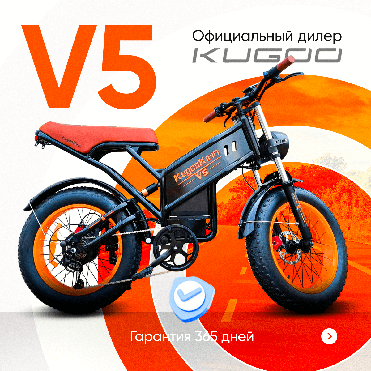 Электровелосипед Kugoo V5