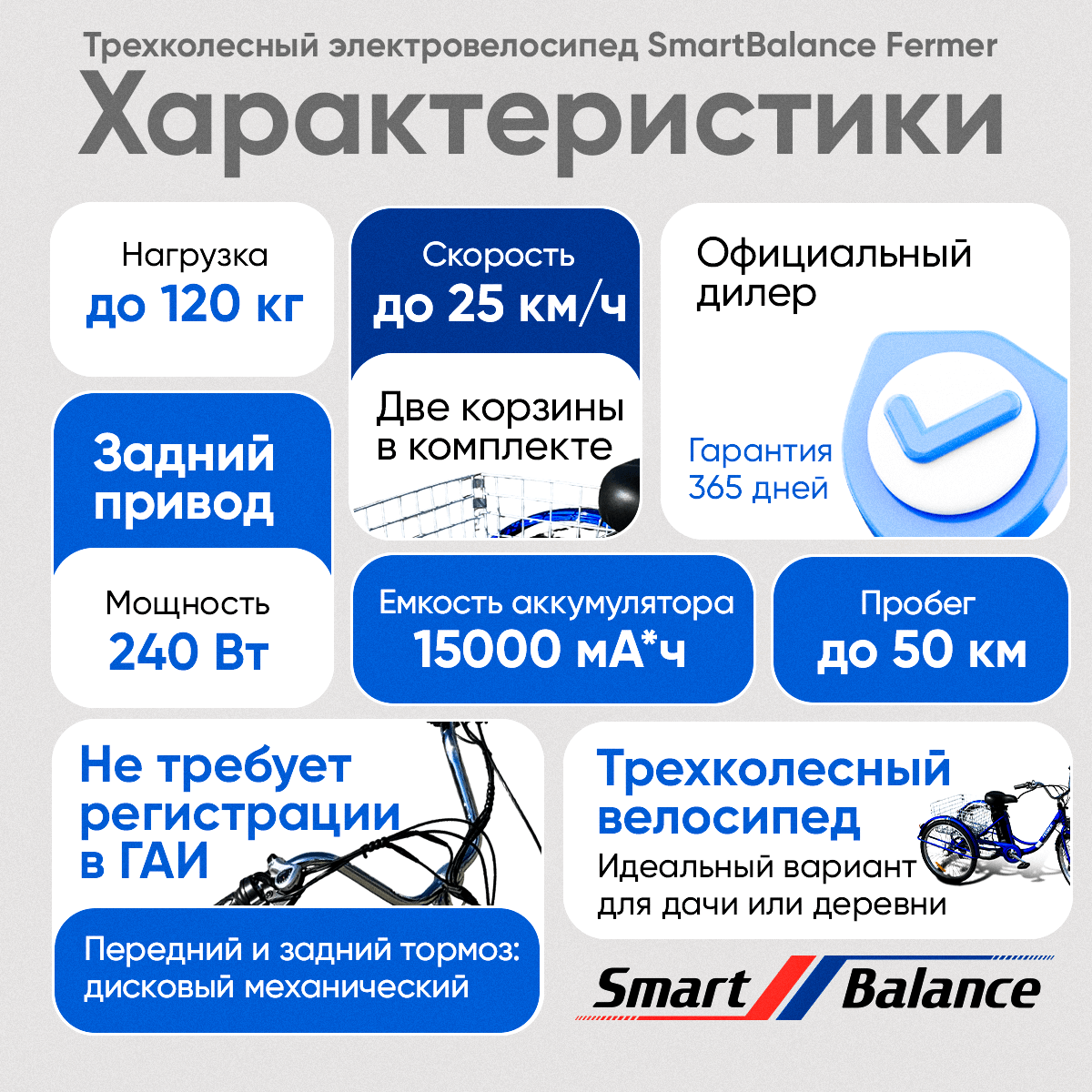 Электровелосипед SmartBalance Fermer